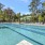 Swimming pool with lap lanes